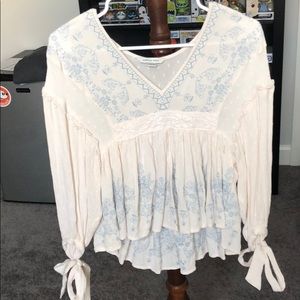American Eagle | Embroidered Bohemian Blouse